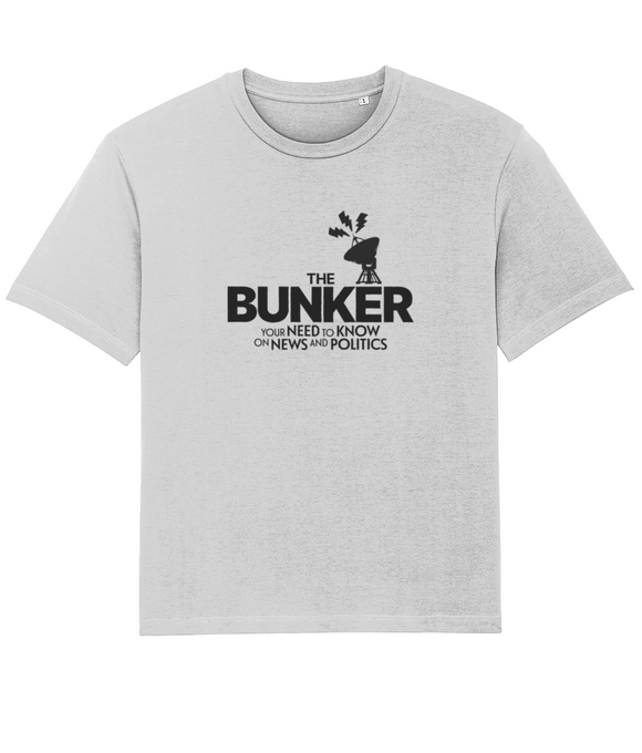 The Bunker – Logo Grey Black – T shirt