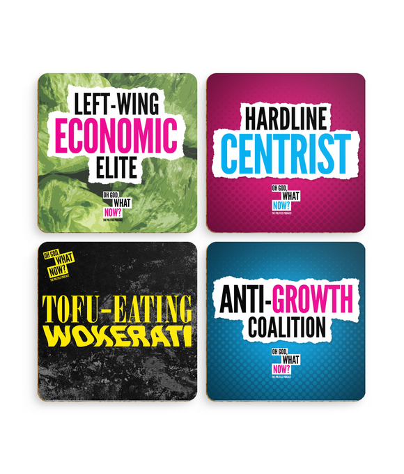 Oh God, What Now? – Drinks Coasters – pack of four