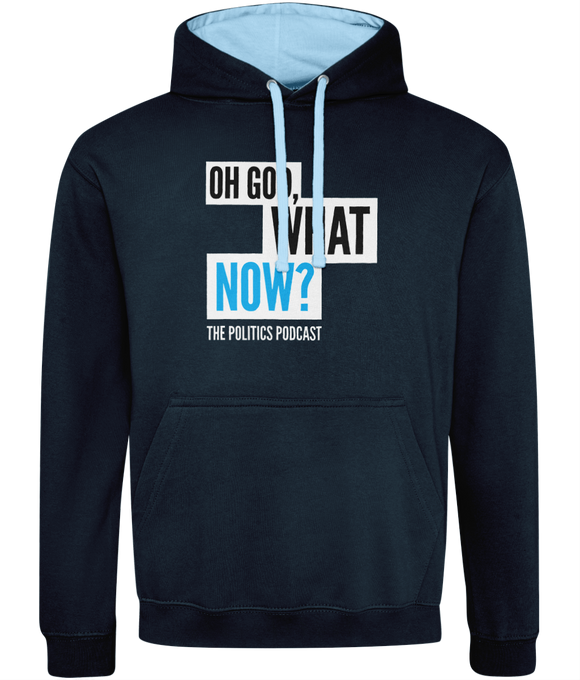 Oh God What Now? – Logo Blue on Blue/Blue – Hoodie