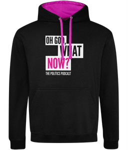 Oh God What Now? – Logo Pink on Black/Pink – Hoodie
